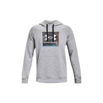 Under Armour Rival Sweatshirts Men's Gray Hooded Thickened Regular 1370349-011 L