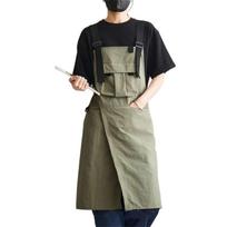 Stain-proof Cooking Apron Waterproof Cleaning Aprons Catering Work Clothes  Kitchen žalia
