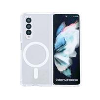 Samsung Galaxy Z Fold 4 3 Magsafe belaidžio įkrovimo magnetinis dėklas, skaidrus keturių kampų smūgiams atsparus silikoninis akrilinis dangtelis For Samsung Z Fold 4