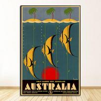 Drobės tapyba Senovinės sienų nuotraukos Kraft plakatai Dengti sienų lipdukai Namų dekoravimas Dovana Kelionė į Australiją Sidnėjaus koala 21cm×30cm NoFrame