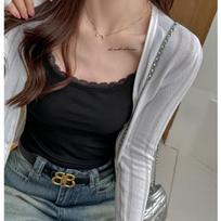 Model Pure White Lace Bottoming Vest Sling Women's Inner Spring And Summer Design Sense L juoda