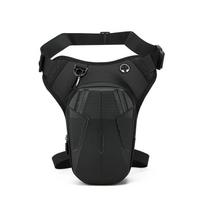 Motociklo kojos krepšys Vandeniui atsparus Motociklo Crossbody krepšys Vyriškas Rider juosmens ir krūtinės Crossbody krepšys juoda