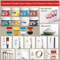 Quartz Sand Texture Acrylic Paint Kit for DIY Decorative Art and Candle Making