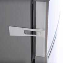 2 vnt. Vaiko saugos užraktas Šaldytuvo spintelių užraktas Kūdikių saugumui Apsauga nuo prispaudimo Saugus apsaugos produktas Kūdikių priežiūra