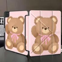 Brown Little Bear Tablet Case For iPad Mini 6 7 Air 4 5 M3 M2 1 2 M4 11inch Pro 11th 10th 9th 8th 7th 12.9inch Pro 2025 Holder iPad Mini 6 8.3