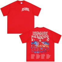 Imagine Dragons Band Loom World Tour 2025 T Shirt Unisex Women Clothing Hip Hop Rock Punk Tshirt Casual Cotton Oversized Tshirts S
