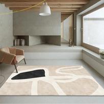 Alfombra japonesa wabi-sabi para sala de estar,decoración de dormitorio de lujo,alfombra abstracta,Alfombra de salón nórdica moderna 40x60cm
