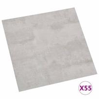 Floor Tiles 5.11 m² 55 pcs PVC Grey and Light Grey