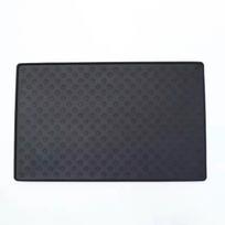 Silicone Pet Feeding Mat Waterproof Non Slip Cat Dog Food Bowl Pad Easy Clean Placemat (Black,60X40CM)