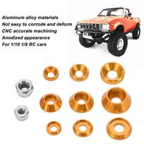 M2.5/M3/M4 RC Cars Screw Kit Aluminum Alloy Flat Washer Set Durable Cup Head Screw  For RC Cars auksas