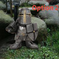 15 cm aukščio aštuonių stilių riterių gnomai sargai dervos skulptūros ornamentas sodui lauke gotikinė sodo statula namų dekoracija Option 2