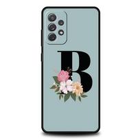 Flower Letters S telefono dėklas, skirtas Samsung Galaxy A15 A13 A51 A71 A41 A31 A21S A03S A05 A12 A32 A52 A23 A25 A33 A53 A73 5G dangtelis Samsung A03