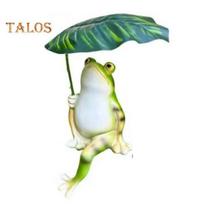 Varlės Statula Dekoras Derva Varlė su Lapu Skėčiu Figūrėlė Ornamentas Vandeniui atspari Mini Varlė Dekoratyvinė Skulptūra Sodui Kiemui Balkonui Frog