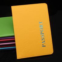 Passport Cover Unisex Models Couple Business Airplane Travel Card Case Passport Holder geltona