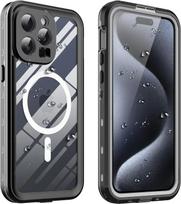 IP68 Sandari po vandeniu Vandeniui atsparus dėklas iPhone 16 15 14 Plus 13 Pro Max Apsaugantis nuo smūgių ir smėlio dangtelis Ekrano apsauga For iPhone 13 juoda
