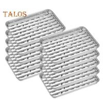 10/20 vnt. aliuminio folijos kepimo skardos, atsparios karščiui, briaunoti dugnai, daugiafunkcinės kepimo skardos 10pcs