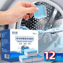 Washing Machine Cleaning Agent Effervescent Tablet Drum Automatic Washing 12PCS mėlyna