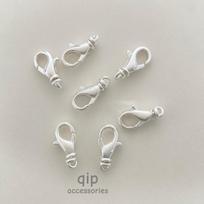 360-Degree Rotating Buckle: Upgraded DIY Jewelry Lobster Clasp with Electrophoretic Color Retention 6mm*12mm gray