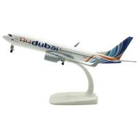 20cm lydinio metalo oro skrydžio Dubajaus oro linijų B737 lietas lėktuvo modelis Dubajaus Boeing 737-800 oro linijų lėktuvo modelis lėktuvas su ratais