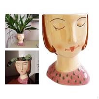 Dekoratyvus gėlių vazonas interjero dekoravimui Pink Girl beige