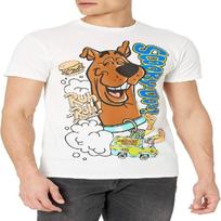 Scooby-Doo! Mens Mens Short Sleeve Tee S balta