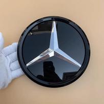 Grotelių ženklelis Plokščias veidrodėlis Priekinis emblema Mercedes-Benz C KLASĖ W204 GLK W204 B W245 VITO W447 W463 V V260 204 gray