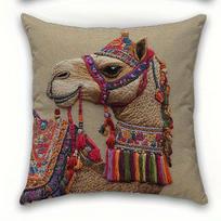 1/4pcs Colorful Camel-Patterned Pillowcases Sofa cushion cover home bedroom room decoration 45x45cm