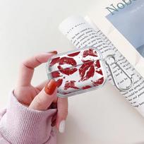 Case For Airpods Pro 4 2 Pro3 1 3 Pro2 Clear Earphone Cases Cover Fahion Red Lip Print Airpods 4