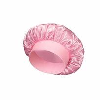 Fashion Silk Women's Bonnet Elastic Band Cap Satin Hat Hair Bonnet Beauty rožinė