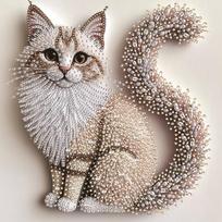 1 Set DIY Craft 5D Diamond Painting Kit Cat Design Diamond Art Kits  Home Wall Decoration 30*30CM