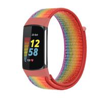 Nylon Loop Strap For Fitbit Charge 5 Original Smart Sports Comfortable Bracelet Correa For Fitbit Charge 5 Breathable Wristband For Fitbit Charge 5