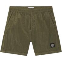 Stone Island Solid Color Elastic Waist Swim Shorts With Side Pockets Men swimwear L1S15B100004S0043V005G XL