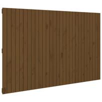 Wall Mounted Headboard Honey Brown 185 x 3 x 110 cm Solid Pine Wood