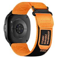 Compatible with Samsung Galaxy Watch 8 Classic 46mm/Galaxy Watch 8 40mm 44mm,Nylon Woven Loop Sport band Replacement Wrist band 40mm 44mm 46mm oranžinė
