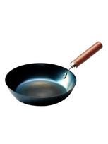 Kawabata Takisaburo Shoten Iron Frying Pan 26cm Made in Japan IH Compatible Gas Stove Compatible No Seasoning Required High Durability Wooden Handle