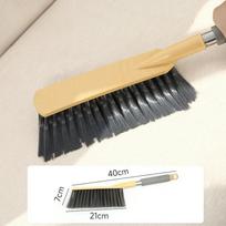 Buitinis ilgos rankenos lovos šepetys Minkštų šerių šlavimo šepetys Šluota Sofa Kilimas Dulkės Plaukų šalinimo įrankis Plastikiniai valymo šepečiai geltona