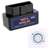 ELM327 V1.5 WIFI OBD 2 Automobilių diagnostikos įrankiai Skaitytuvas Automobilis OBD2 ELM 327 V 1.5 Kodų skaitytuvas Transporto priemonės Priedai Cartronics juoda