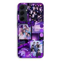 Phone case - MANIACASE - Samsung galaxy A55 - Purple - Silicone - BTS concept violetinė