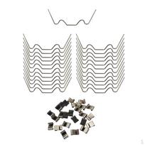 50x Greenhouse Glazing Clips Stainless Steel W Z Type for