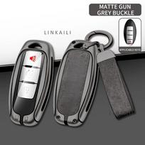 Suitable for Dongfeng Nissan Qashqai 2015 2016 2019 2021 2022 Manual Automatic Car Key Bag Leather Car Key Cover Accessories