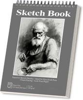 Sketchbook - 9 x12  spiral bound drawing board, 1 pack of 100 sheets, acid-free paper - perfect for kids sketchbook drawing