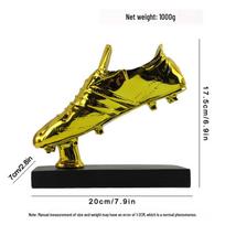 World Cup Golden Boot Trophy - Electroplated Resin Award for Football Fans and Competitions