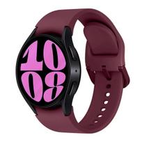 Silicone strap For Samsung Galaxy watch 6 4 Classic 47mm 43mm 46mm Curved original replacement band For Watch 7 6 5 4 40mm 44mm Galaxy Watch 6 40mm raudona