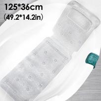 Full Body Bath Cushion Bath Pillow for Head and Neck Rest Bathtub Pillows with 30 Non-Slip Suction Rest your head and neck 125 x 36cm
