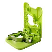 Sandwich Maker and Sealer, Crust Cutter Sandwich Crimper, Green Portable Sandwich Maker for Bread, Burgers, and Cakes