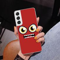 Juokingo veido dėklas telefonui Samsung Galaxy S24 S25 Edge S26 Ultra S23 S22 S21 Plus S20 FE + Asmeninio spaudinio dėklas Galaxy S24 S2 Samsung S24 FE