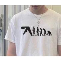 Men T-Shirt Aphex Twin Oversized Cotton Tops Harajuku Short Sleeve Tee Y2k Streetwear Korean Fashion Vintage Aesthetic Clothing S juoda