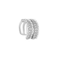 Gift Multilayer Rhinestone Fashion Jewelry Zircon Ear Cuff Pearl Ear Bone Clip Zircon Ear Clip Korean Style Women Earrings
