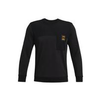 Under Armour Rival Sweatshirts Men's Black Crew Neck Moderate Regular 1366405-001 M