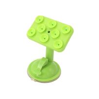 Durable Polypropylene 360 Rotating Car Phone Holder With 8 Suction Pads In Various Colors žalia